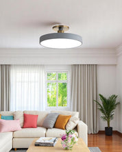 Lampa Sufitowa Półpłaska | Nowoczesny, Minimalistyczny Design z Ciepłym Oświetleniem LED