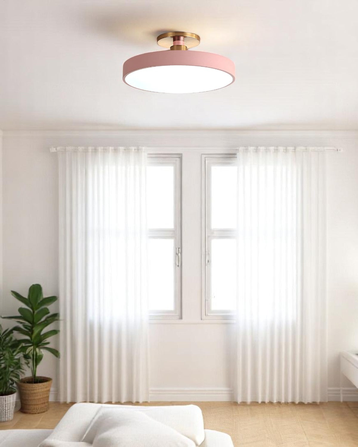 Lampa Sufitowa Półpłaska | Nowoczesny, Minimalistyczny Design z Ciepłym Oświetleniem LED